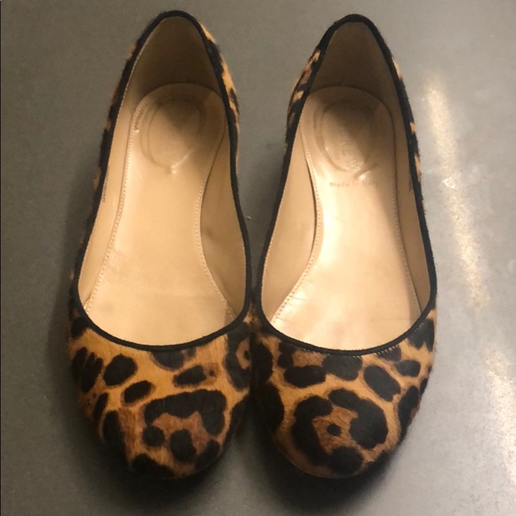 J. Crew Collection Janey Calf Hair Leopard Flats - Picture 3 of 8